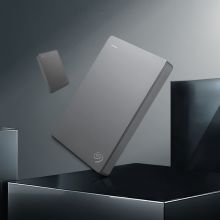 希捷(SEAGATE)移动硬盘 Basic 简系列 便携新款简约 灰色 1TB STJL1000400