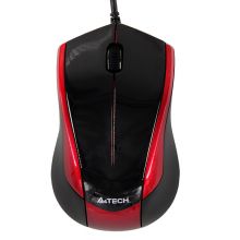 双飞燕（A4TECH）静音 N-400有线鼠标(经典黑)