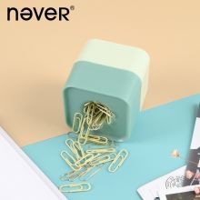 never NE0603200 28mm金属回形针彩色款 100枚/筒 牛油果绿【磁吸盒款】
