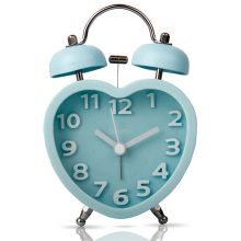 得力(deli)创意心形糖果系列低噪音闹钟/懒人闹钟 颜色随机 9034