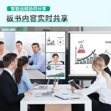 得力(deli)150*90cm会议教学一体机显示器 支架式 白板50015