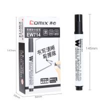 齐心（Comix)易擦可擦办公会议白板笔 10支/盒 EW714