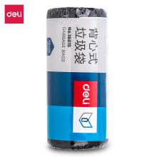 得力/deli 18816 背心式垃圾袋(黑)(单卷装，30只/卷)
