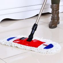 美丽雅 平板拖把棉线布套式地拖尘推家用木地板墩布拖布 配纤维布1张 905018