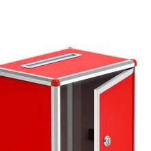 金隆兴（Glosen） B095铝合金中号铝制可拆装投票箱/票箱 红色
