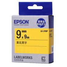 爱普生（EPSON）LK-3YBP 标签机色带 9mm 黄底黑字