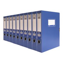 晨光(M&G)文具A4/55mm蓝色粘扣档案盒 经济款 10个装ADM929Z9