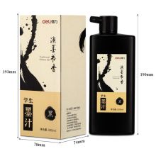 得力(deli)500ml特质浓墨 文房四宝书法 国画绘画 淡墨香款74293