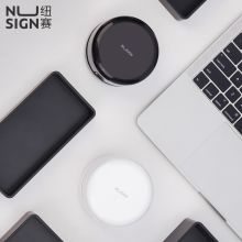纽赛(NUSIGN)桌面吸尘器 旋转风叶 迷你强力橡皮屑/碎纸/键盘清洁 吸猫狗毛 耐用 象牙白NS198