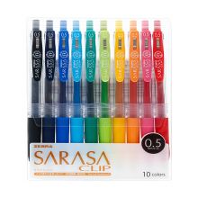 斑马牌(ZEBRA)中性笔 0.5mm按动签字笔 JJ15-10CA 10色套装
