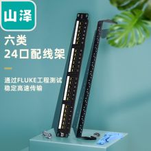 山泽（SAMZHE） 配线架 六类千兆网线理线器镀金版网络配线架 24口 WAN-16