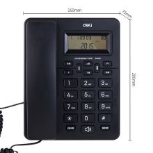 得力（deli)电话机座机 固定电话 免提座机 大字按键 33490黑 HCD6238（28）P/TSD15