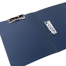 得力(deli)乐素系列A4双强力夹硬文件夹 加厚诗朗诵签约夹板 72594深蓝