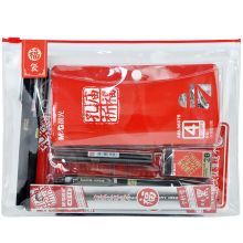 晨光(M&G)套装(中性笔+替芯+涂卡尺子+涂卡笔+套尺量角器+橡皮) 孔庙祈福系列12件套HKGP0462