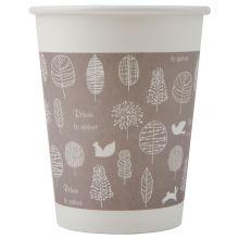 得力(deli)250ml(9盎司)加厚四色一次性水杯/纸杯 100只装 9563