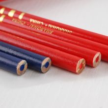 中华 120-红蓝 红蓝铅笔施工放线 特种铅笔圆杆50支/盒