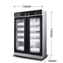 餐具消毒柜立式配餐商用  展示式双门款 900L