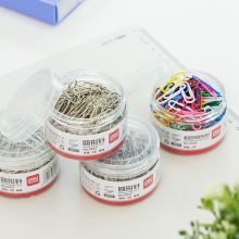 得力(deli)镀镍回形针套装 银色29mm回形针600枚+彩色29mm回形针160枚 33392