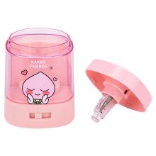 得力(deli)kakao电动卷笔刀 多功能电动削笔机 笔尖粗细可调节削笔器 粉色 68658