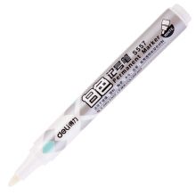 得力(deli)白色油性记号笔 快干不易褪色 S557