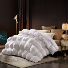 LOVO乐蜗 羽绒被95白鹅绒被 蒙古包立体水洗白鹅绒被 220*240cm