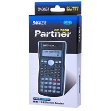 宝克(BAOKE)双电源桌面通用办公计算器 12位大屏幕 EC7800