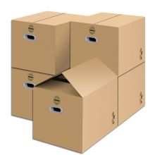 搬家纸箱【有扣手 60*40*50cm五个装大号】 加厚加硬