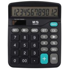 晨光(M&G)文具办公桌面型计算器 标朗系列12位数显示计算机ADG98837
