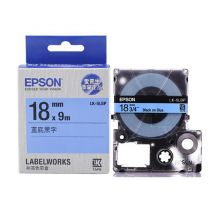 爱普生（EPSON）LK-5LBP 标签机色带 18mm 蓝底黑字 (LW-K400L/LW-600P/LW-700/LW-1000P/LW-Z700/LW-Z900)