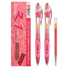 晨光(M&G)GP1008/0.5mm红色按动子弹头中性笔 替芯套装(6支笔+6支芯)HAGP1041