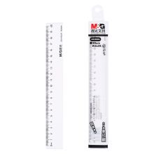 晨光(M&G)文具20cm透明塑料学生绘图直尺子 单把装ARL96004