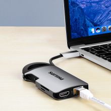 飞利浦 八合一Type-C多功能扩展坞USB3.0 SWR1606A/93