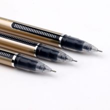 宝克（BAOKE）PC3668 全针管0.5mm大容量中性笔 一次性签字笔巨能写水笔 黑色12支/盒