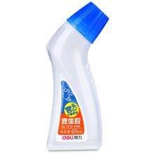 得力(deli)65ml高粘度弯头液体胶水 12只装 蓝色7312