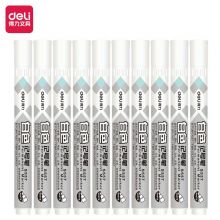 得力(deli)白色油性记号笔 快干不易褪色 S557