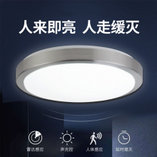 led人体感应灯声 声光控感应灯12瓦-单铝21cm