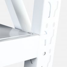 轻型家用货架 置物架车库仓储储物架 白色4层主架 长宽高180*50*200cm【130kg/层】