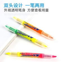 百乐(PILOT)双头记号笔直液式3mm SVW-15SL 单只装（备注颜色）