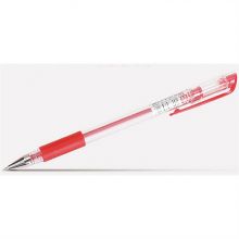 得力(deli)6600中性笔子弹头签字笔经典办公中性笔水笔0.5mm12支装 红色