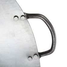 巨博(JOBO) 炒锅双耳熟铁锅 食堂双耳炒菜锅 口径约53cm