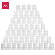 得力(deli) 250ml加厚一次性纸杯 19200 50个装
