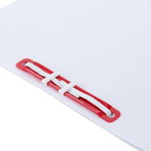 得力(deli)80mm耐弯折塑胶装订夹 可重复使用  50套/盒 5548