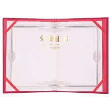 晨光(M&G)12K荣誉证书 155*225mm烫金竖式证书 特种纸封面褒奖证书 单本装ASC99315