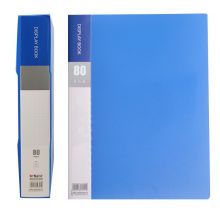 晨光(M&G)文具A4/80页蓝色资料册 睿朗系列文件插页袋文件夹 单个装ADM929CKB