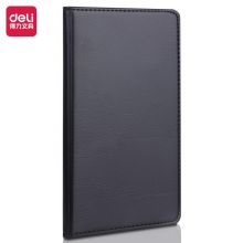 得力(deli)48K80张商务经典皮面本 会议记事本笔记本子文具 黑7903
