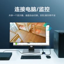 绿联（UGREEN）VGA切换器二进一出 视频切屏器2进1出  30711