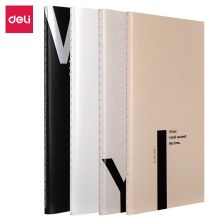 得力(deli)4本A5/60张信仰缝线软抄本 笔记本子随身记事本复古日记本 FA560-4
