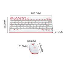 罗技（Logitech）MK240 Nano无线键鼠套装 白色 带无线2.4G接收器