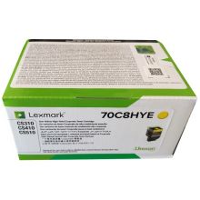 利盟（Lexmark）CS310dn/CS410dn彩色打印机A4双面网络打印 高容墨粉黄色 3000页（70C8HYE）