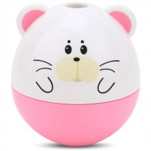 得力(deli)学生卡通不倒翁卷笔刀 铅笔削笔器/转笔刀 粉色0522